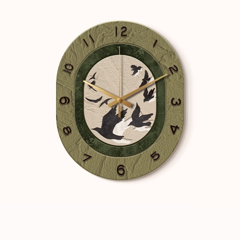 Loforay™ Antique Art Deco Floral Silent Wall Clock
