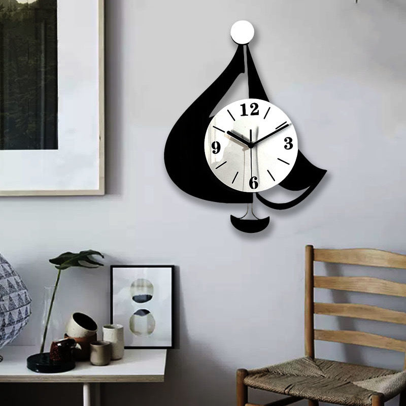 Sailboat Pendulum Silent Wall Décor Clock