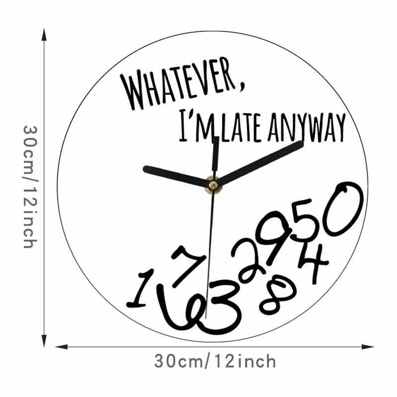 Funny Random Numbers Silent Wall Clock