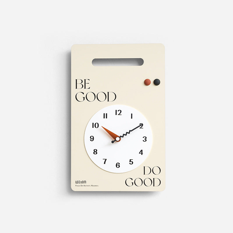 Minimalist Wall Hanging Silent Clock for Livingroom