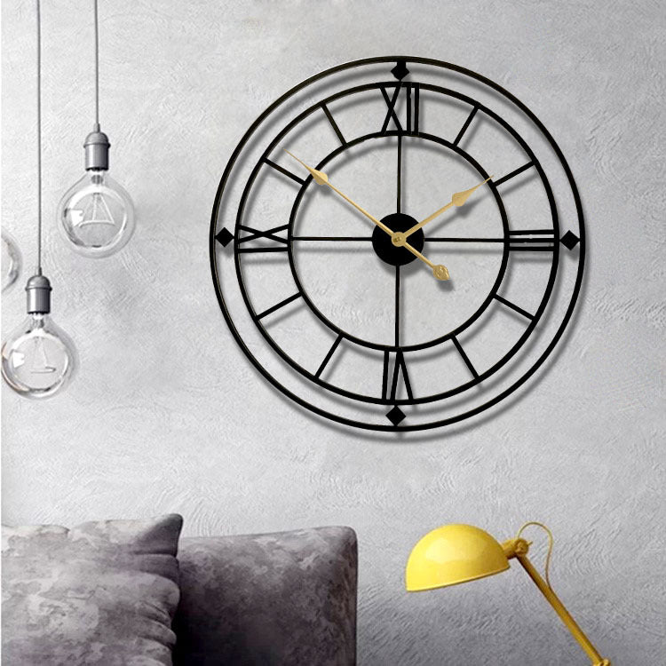 Roman Letters Decorative Big Wall Clock for Livingroom 20 Inches
