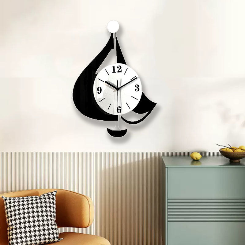 Sailboat Pendulum Silent Wall Décor Clock