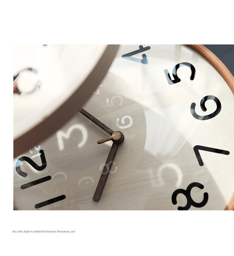 Loforay™ Big Numbers Nordic Circular Silent Wall Deco Clock