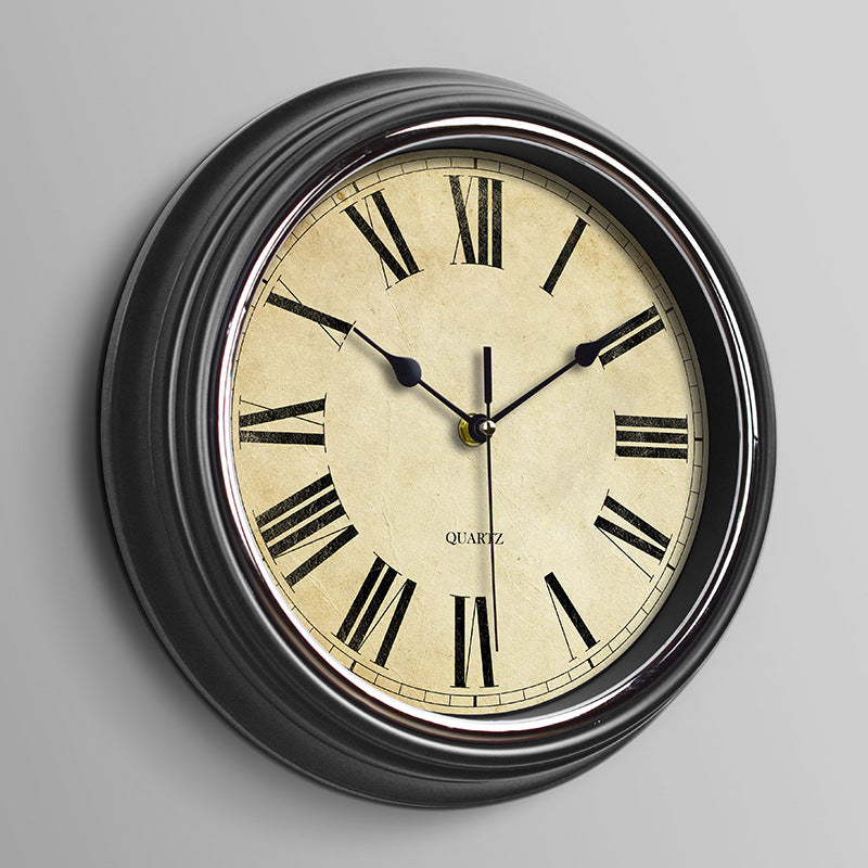 Vintage Silent Clock Classroom or Bedroom 12 Inches