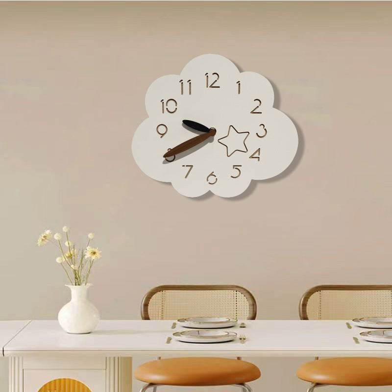 Cute Cloud Silent Wall Décor Clock