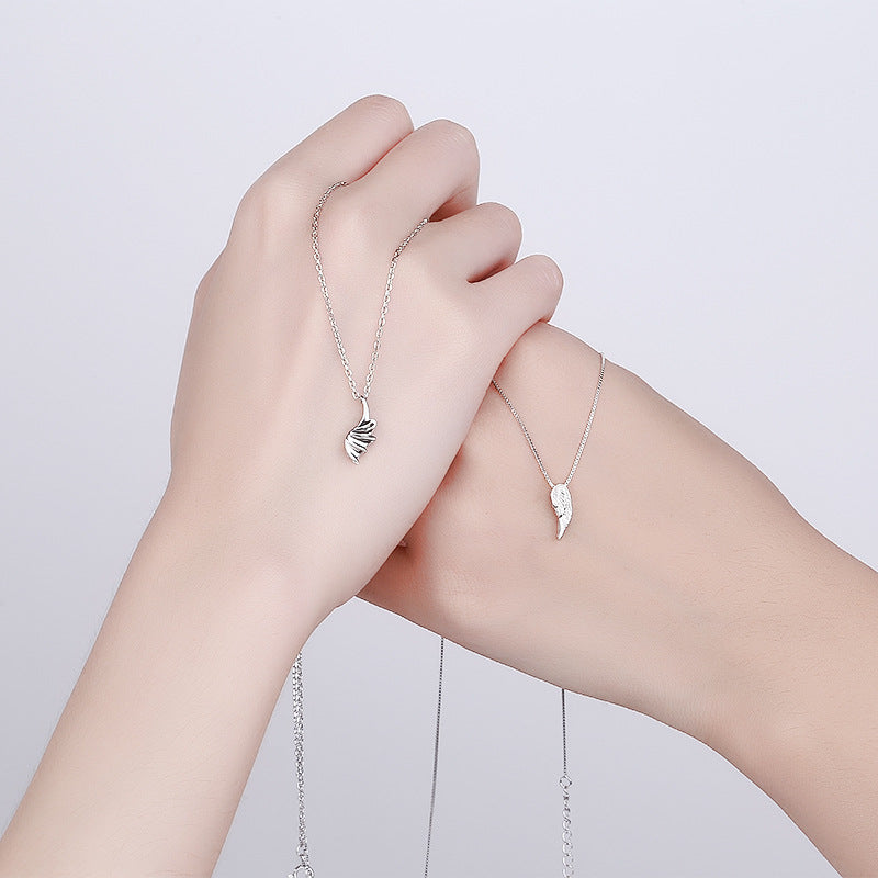Matching Angel Wings Necklaces for Couples