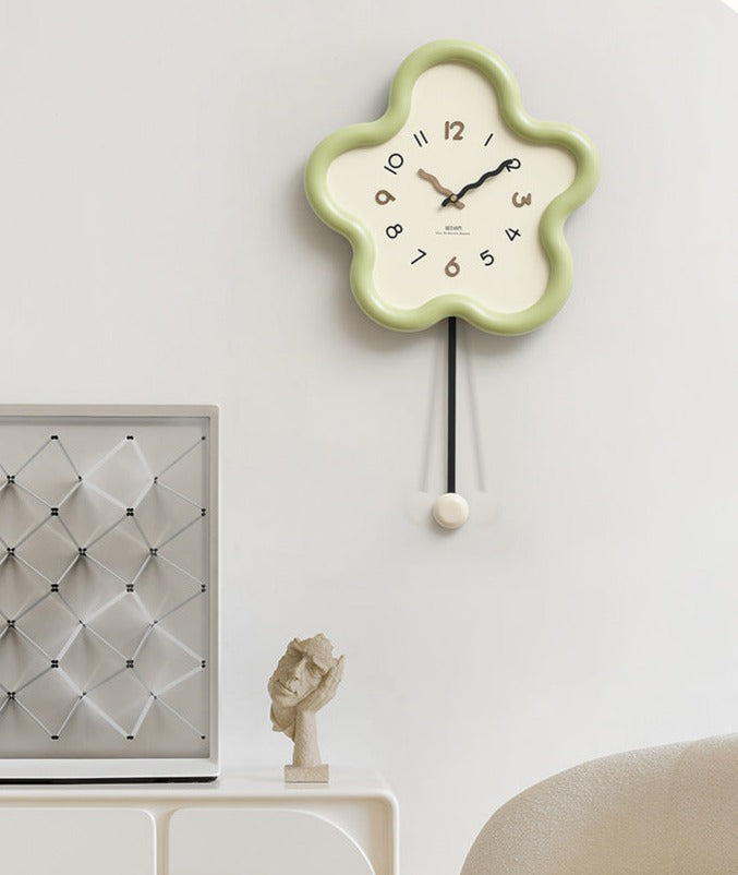 Cute Pendulum Silent Wall Decorative Clock