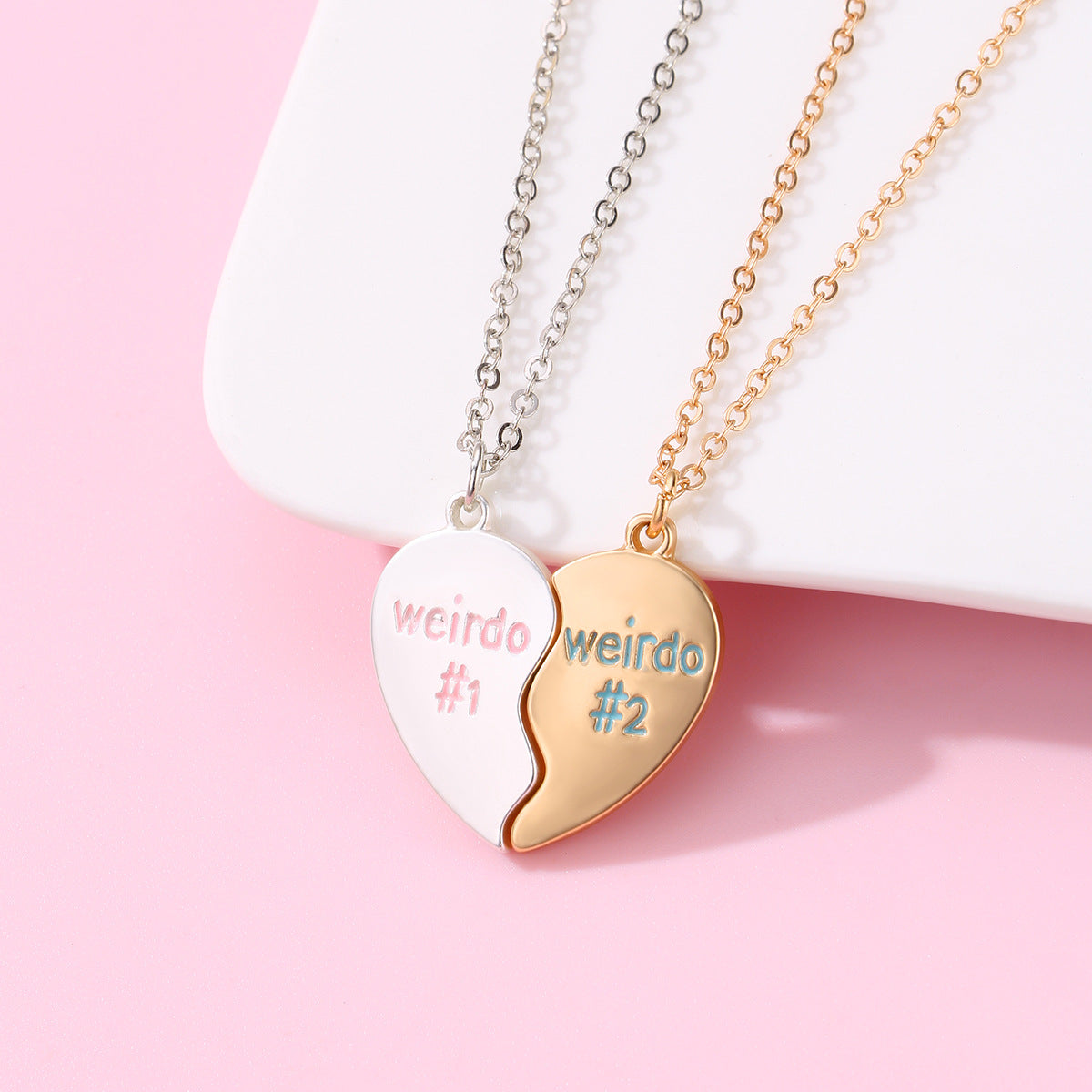Magnetic Hearts Weirdo Necklaces Gift for Couples