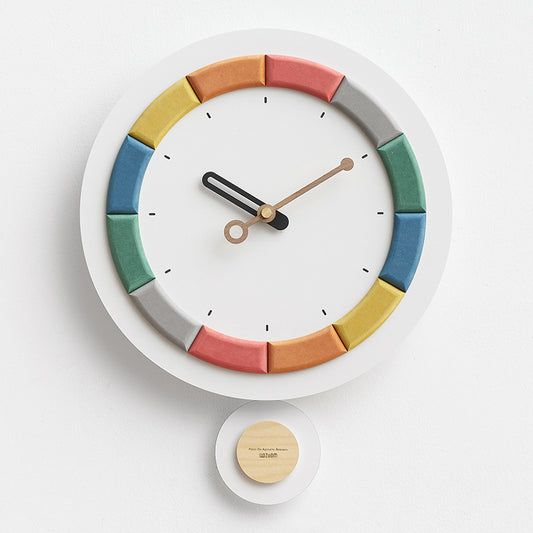 Cute Nordic Silent Wall Decorative Pendulum Clock