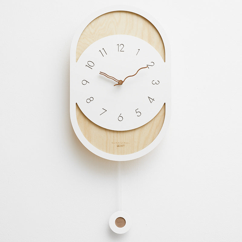 Unique Pendulum Wall Décor Clock for Living Room