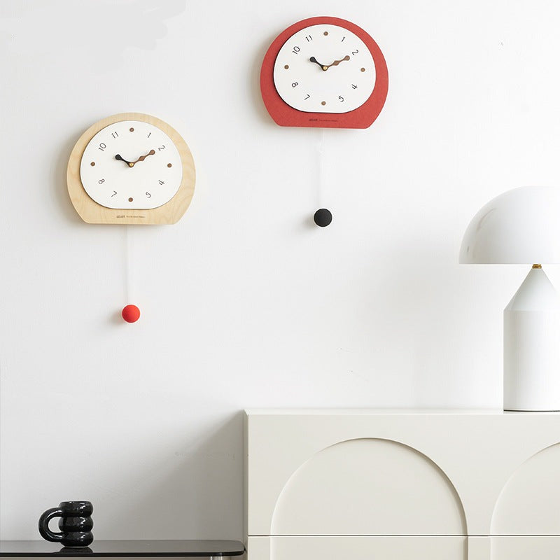 Nordic Pendulum Wall Décor Clock for Living Room