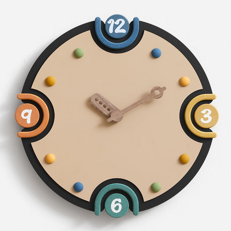 Minimalist Silent Wall Clock for Kids Bedroom