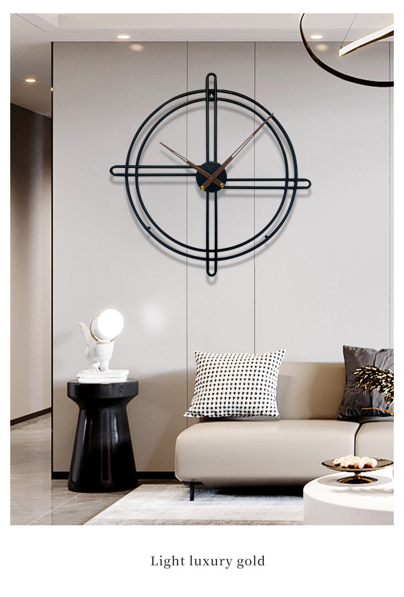 Nordic Decorative Big Wall Clock for Livingroom 23 Inches