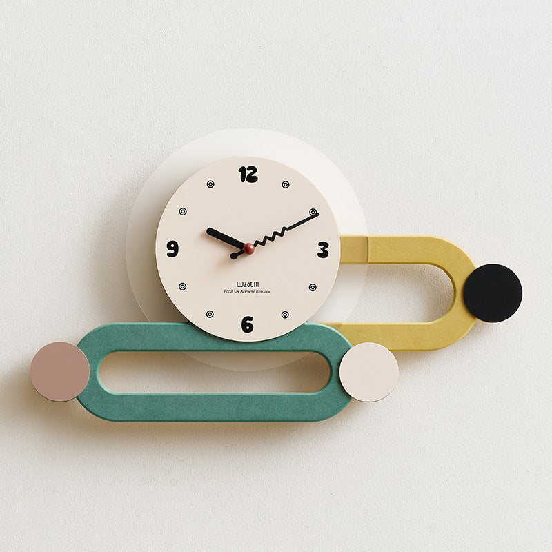 3D Long Decorative Wall Clock for Living Room