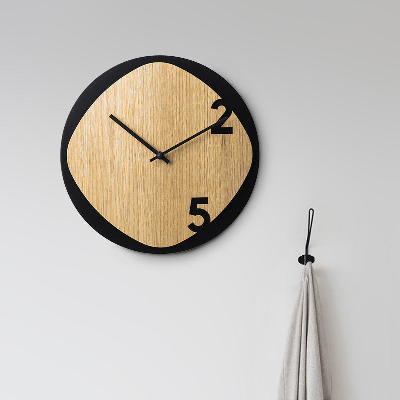 Minimalist Spanish Style Wooden Wall Clock
