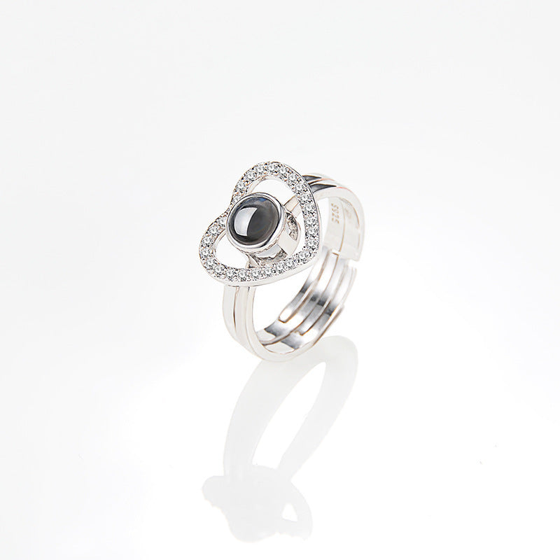 Adjustable Size Photo Projection Stackable Ring