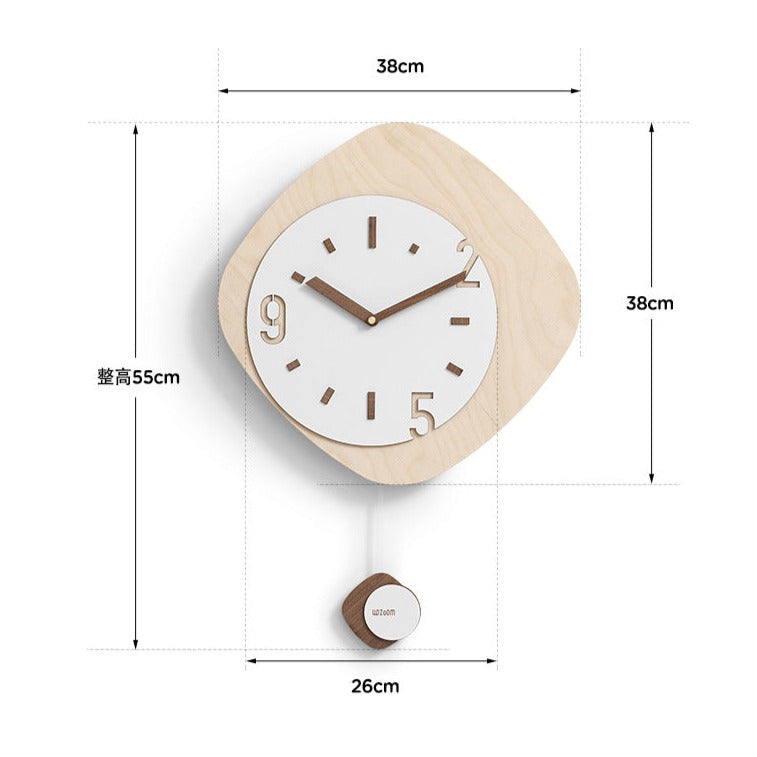 Pendulum Wall Decoration Clock for Lounge