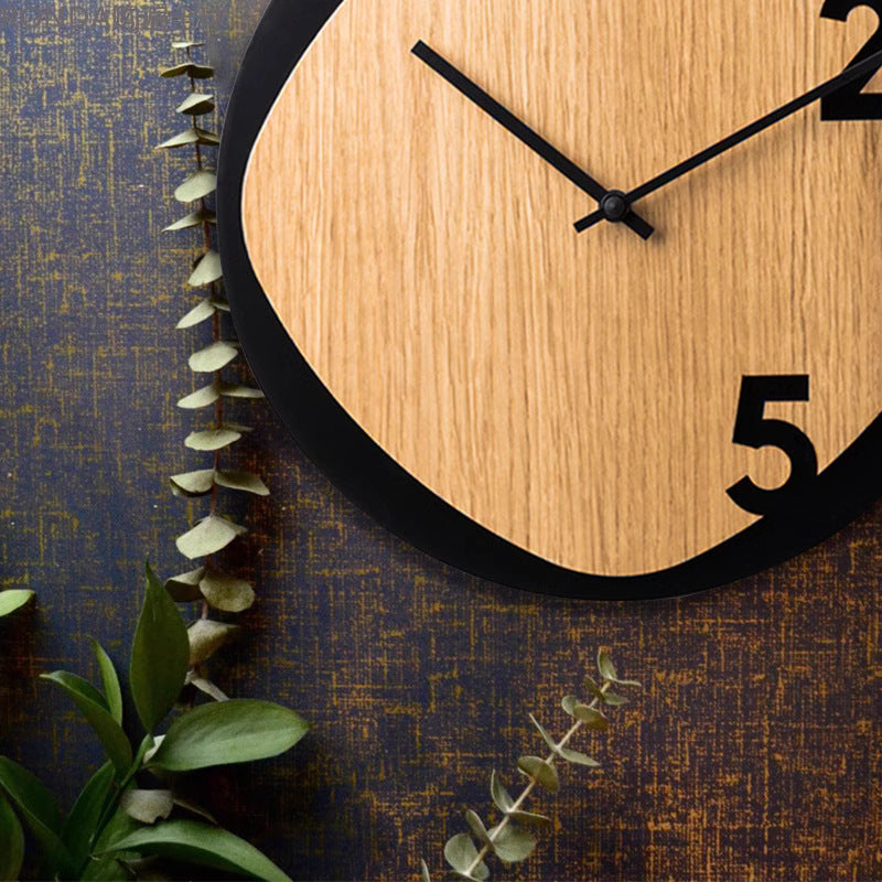 Minimalist Spanish Style Wooden Wall Clock