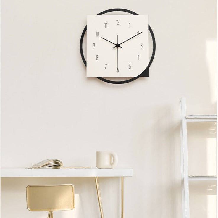 Unique Battery Operated Wall Clock for Living Room