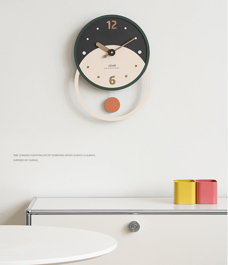 Nordic Minimalist Wall Décor Clock for Living Room