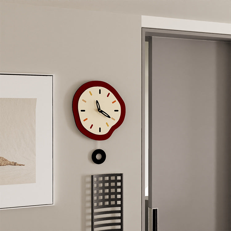 Odd Shaped Pendulum Analog Wall Clock