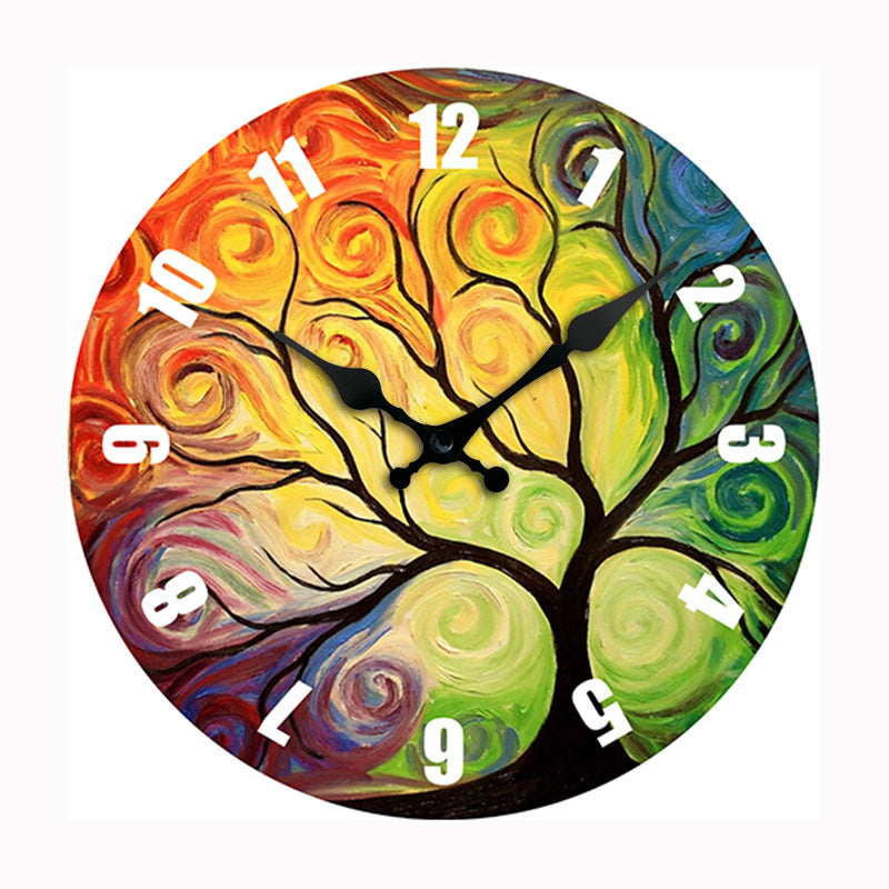 Famous Painting Theme Silent Wall Clock 12 Inches