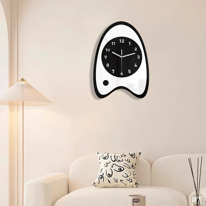Cute Fish Bait Silent Pendulum Wall Clock