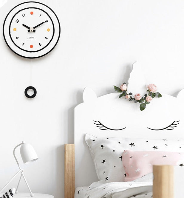 Minimalist Pendulum Silent Wall Decorative Clock for Livingroom