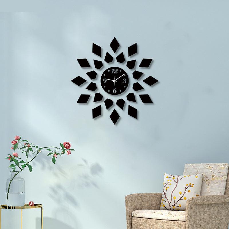 3D Sticker DIY Decorative Silent Wall Clock