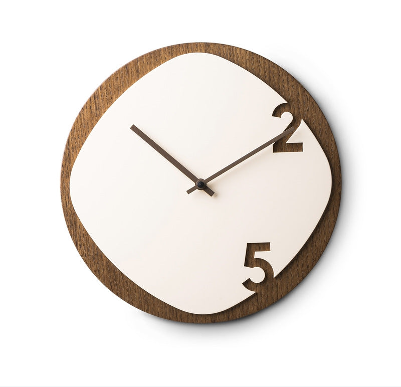 Minimalist Spanish Style Wooden Wall Clock