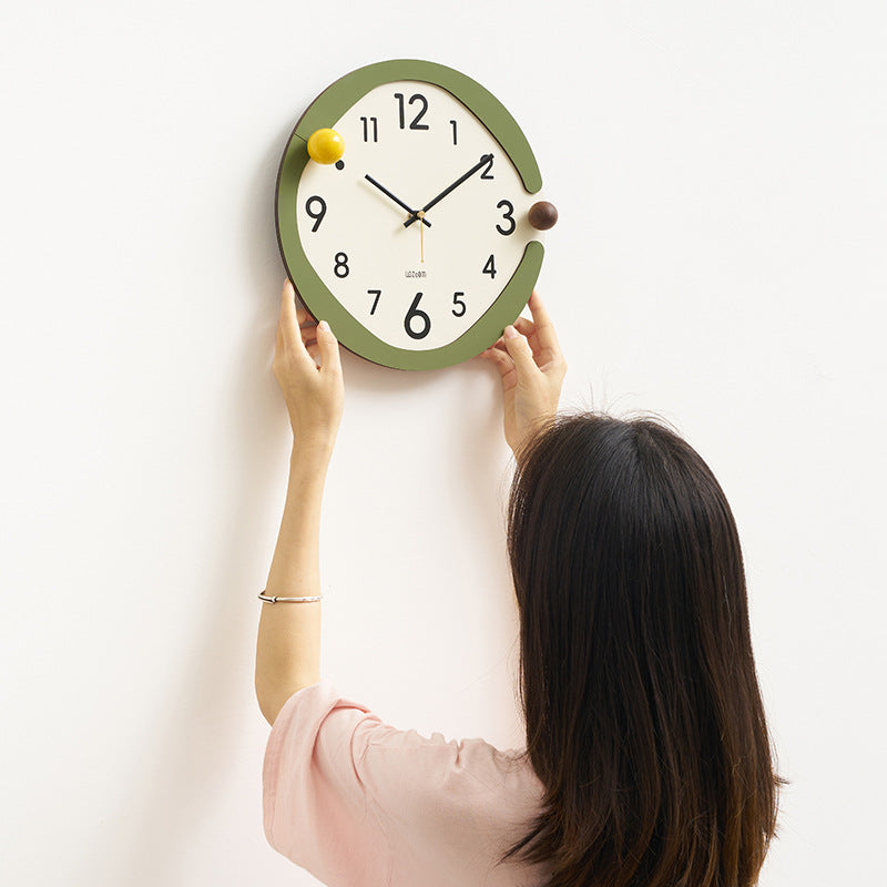 Minimalistic Nordic Wall Décor Silent Clock
