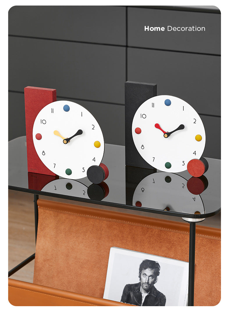Cute Battery Operated Decorative Table Clock for Bedroom