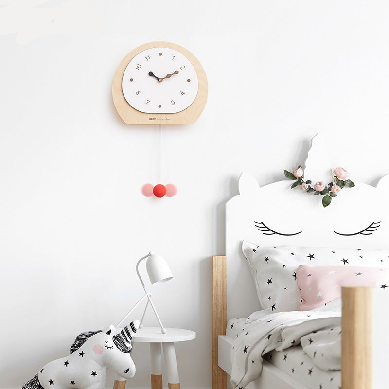 Nordic Pendulum Wall Décor Clock for Living Room