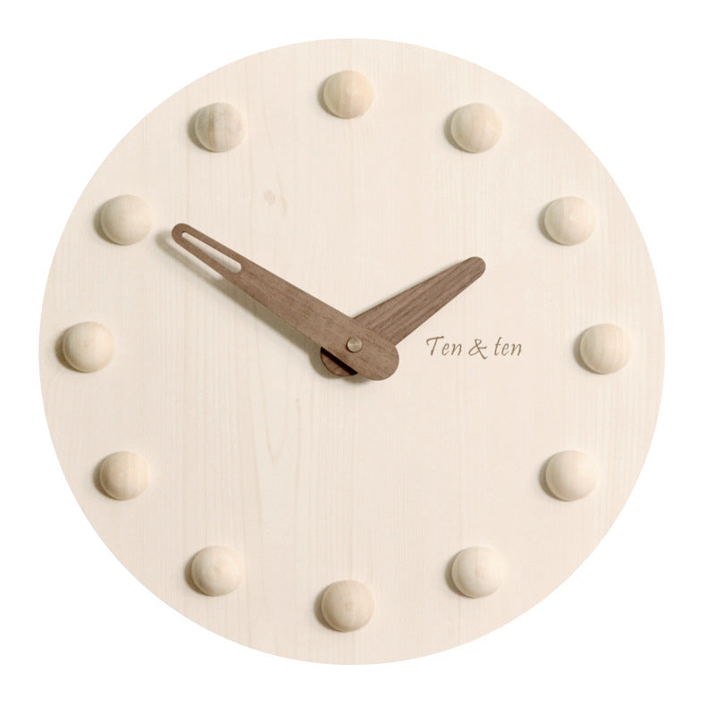 Nordic 3D Silent Wall Clock for Livingroom 10 Inches