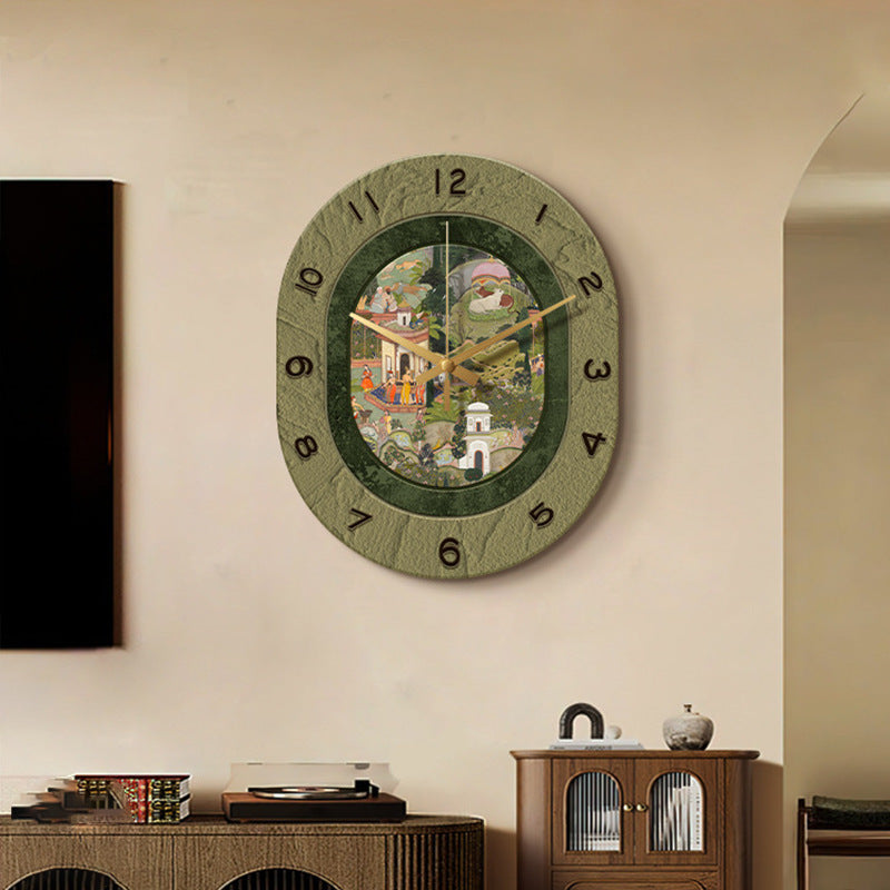Loforay™ Antique Art Deco Floral Silent Wall Clock