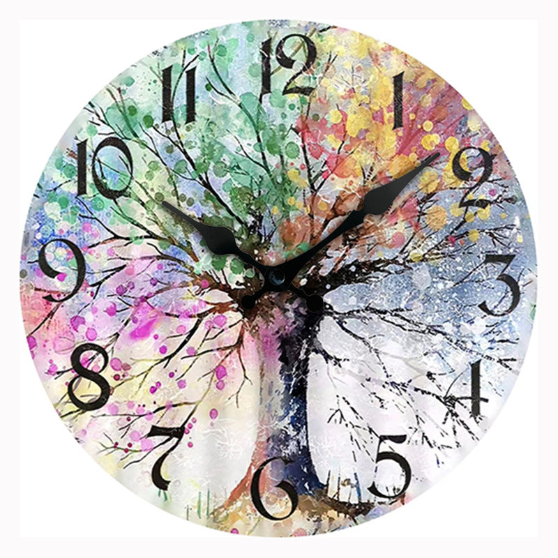 Famous Painting Theme Silent Wall Clock 12 Inches
