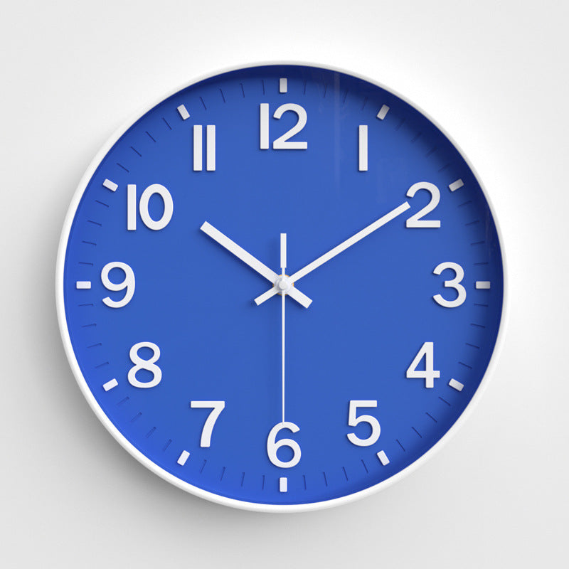Simple Design Silent Classroom Wall Clock 12 Inches