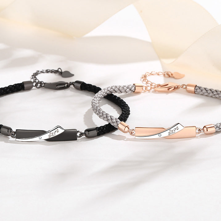 Custom Matching Promise Bracelets for Couples
