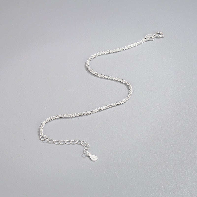 Unique Sparkling Sterling Silver Bracelet