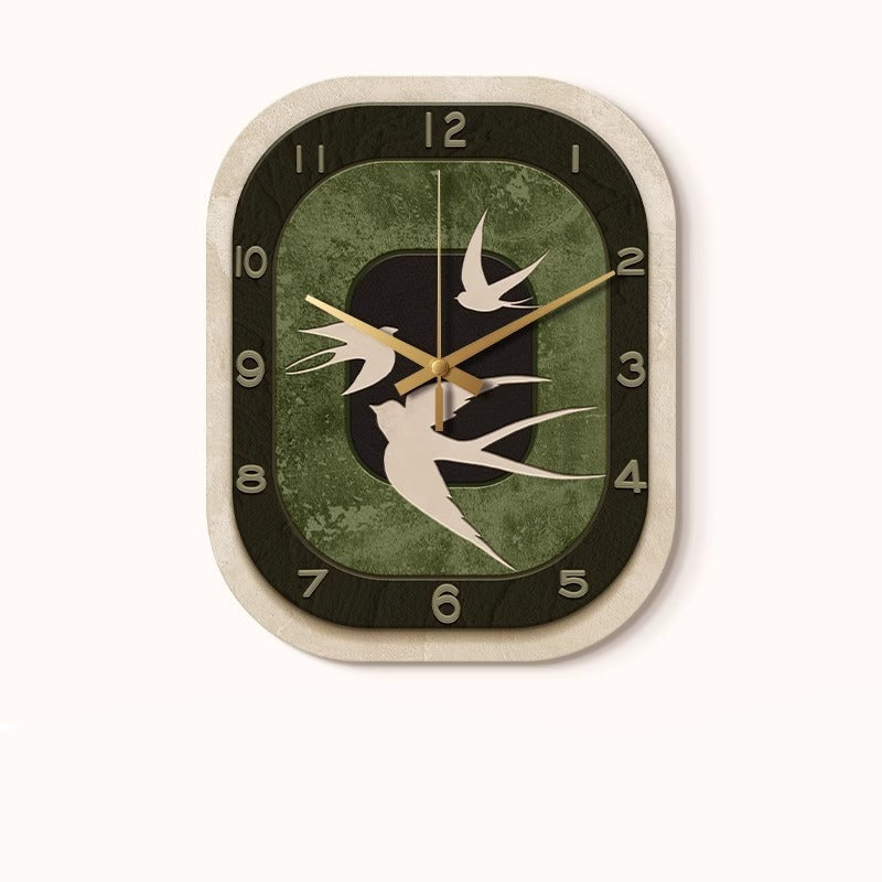 Loforay™ Antique Art Deco Floral Silent Wall Clock