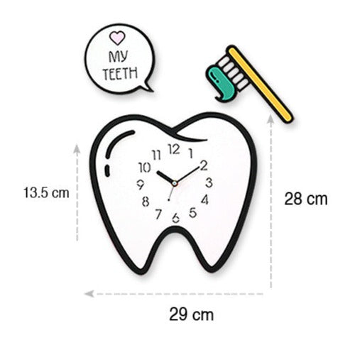 3D Decoration Clock for Dentist Clinic