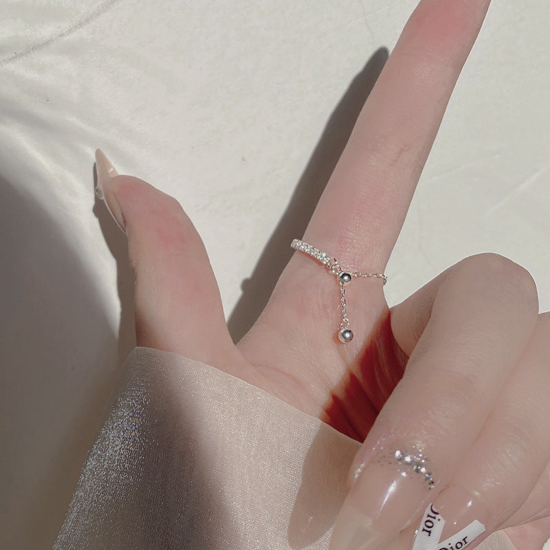 Resizable Adjustable Size Silver Ring for Her