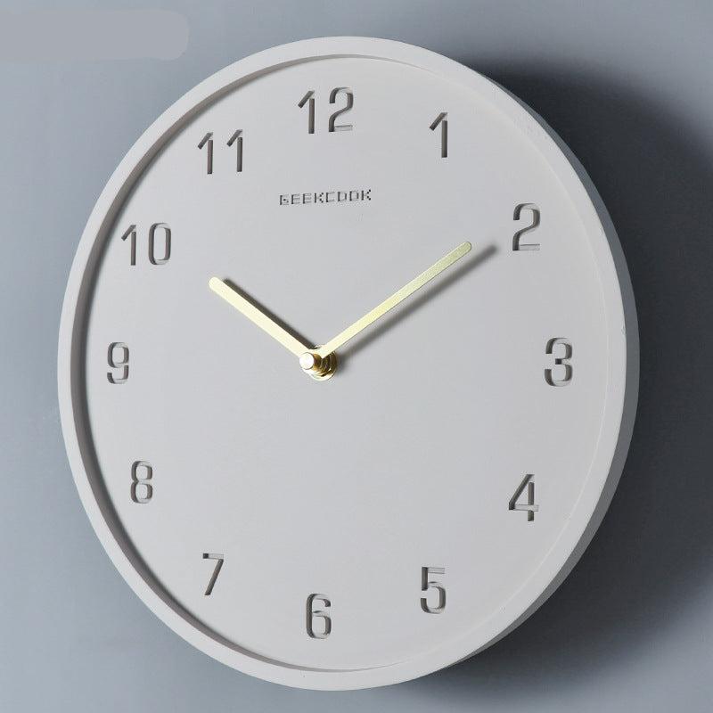 Concrete Nordic Pendulum Analog Wall Clock