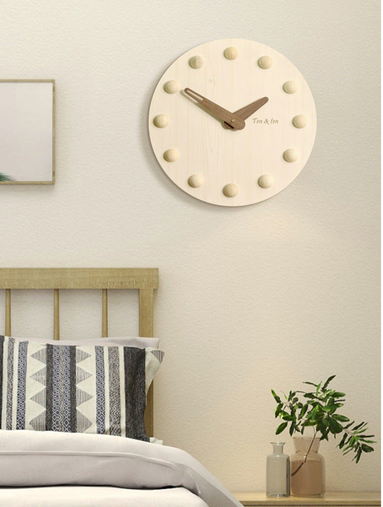 Nordic 3D Silent Wall Clock for Livingroom 10 Inches
