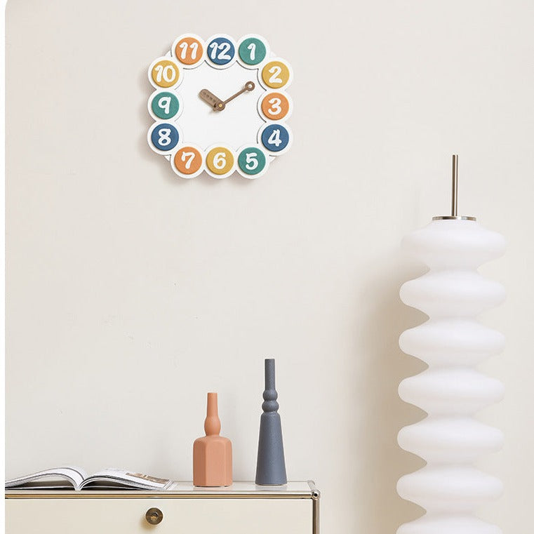 Cute Colorful Kids Bedroom Wall Clock