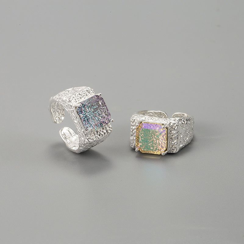 Firework Inspired Silver Ring for Her