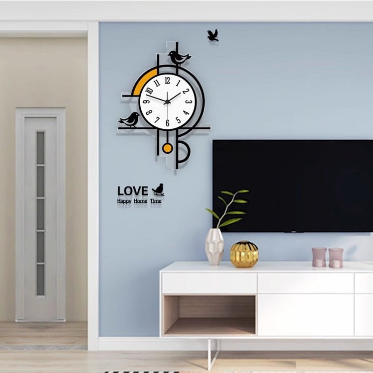 Birds Decorative Silent Wall Décor Clock
