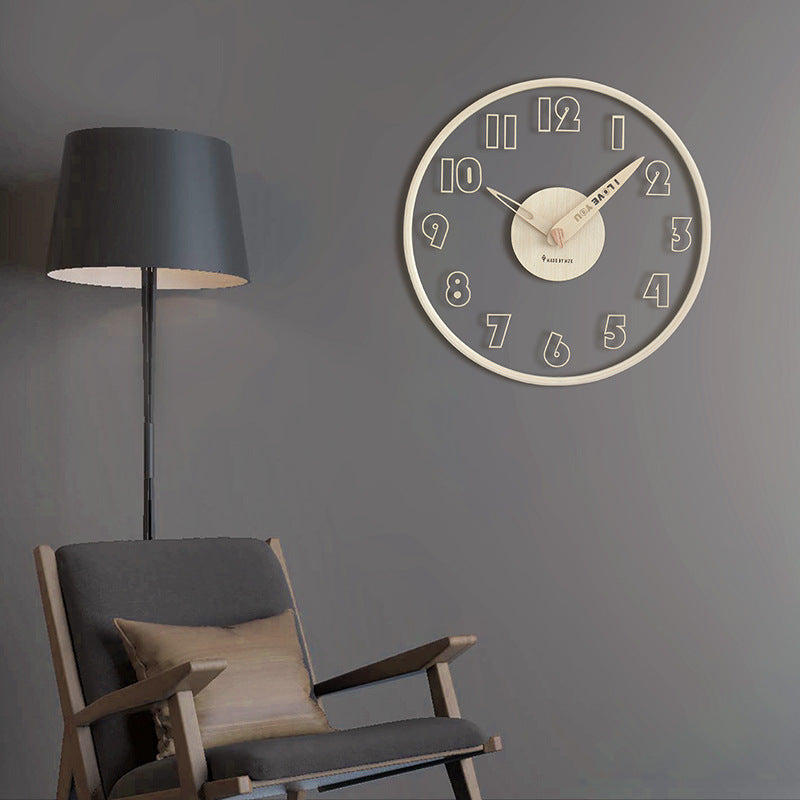 Interesting Analogue Wall Clock for Living Room