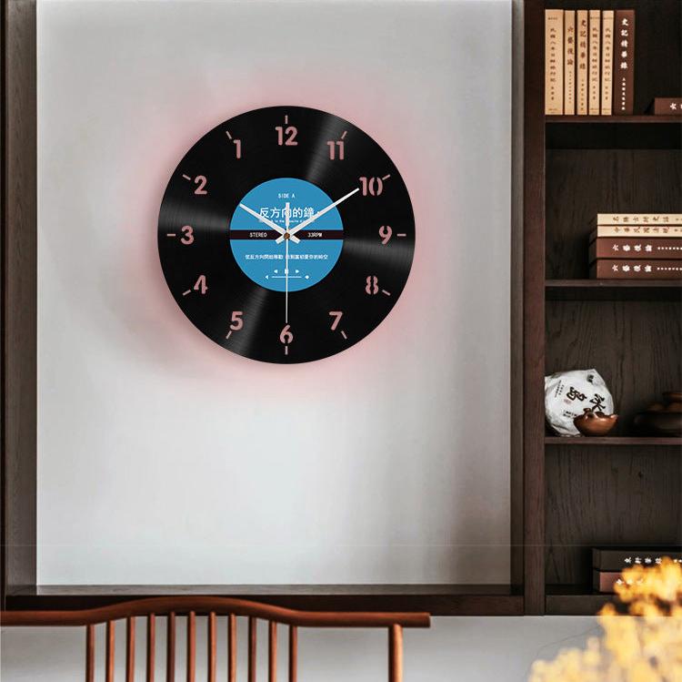 Creative Reverse Analog Silent Wall Clock