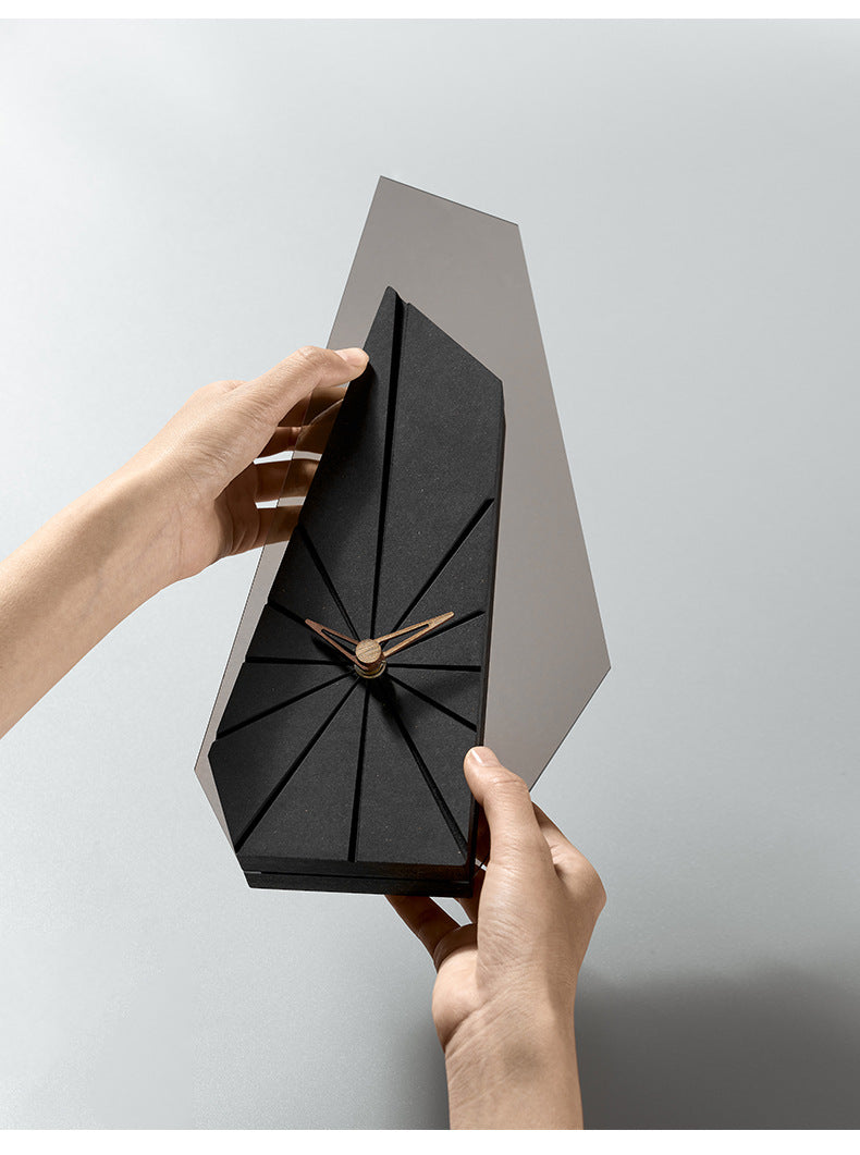 Unique Decorative Vase Table Clock for Living Room